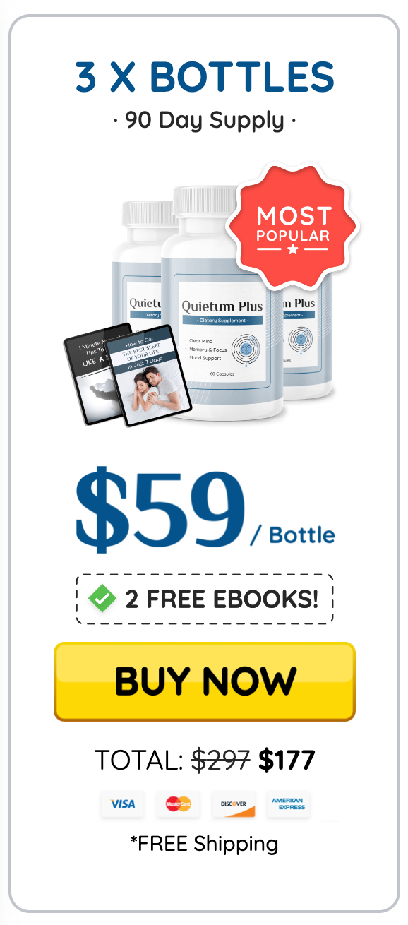 Quietum Plus - 3 Bottles