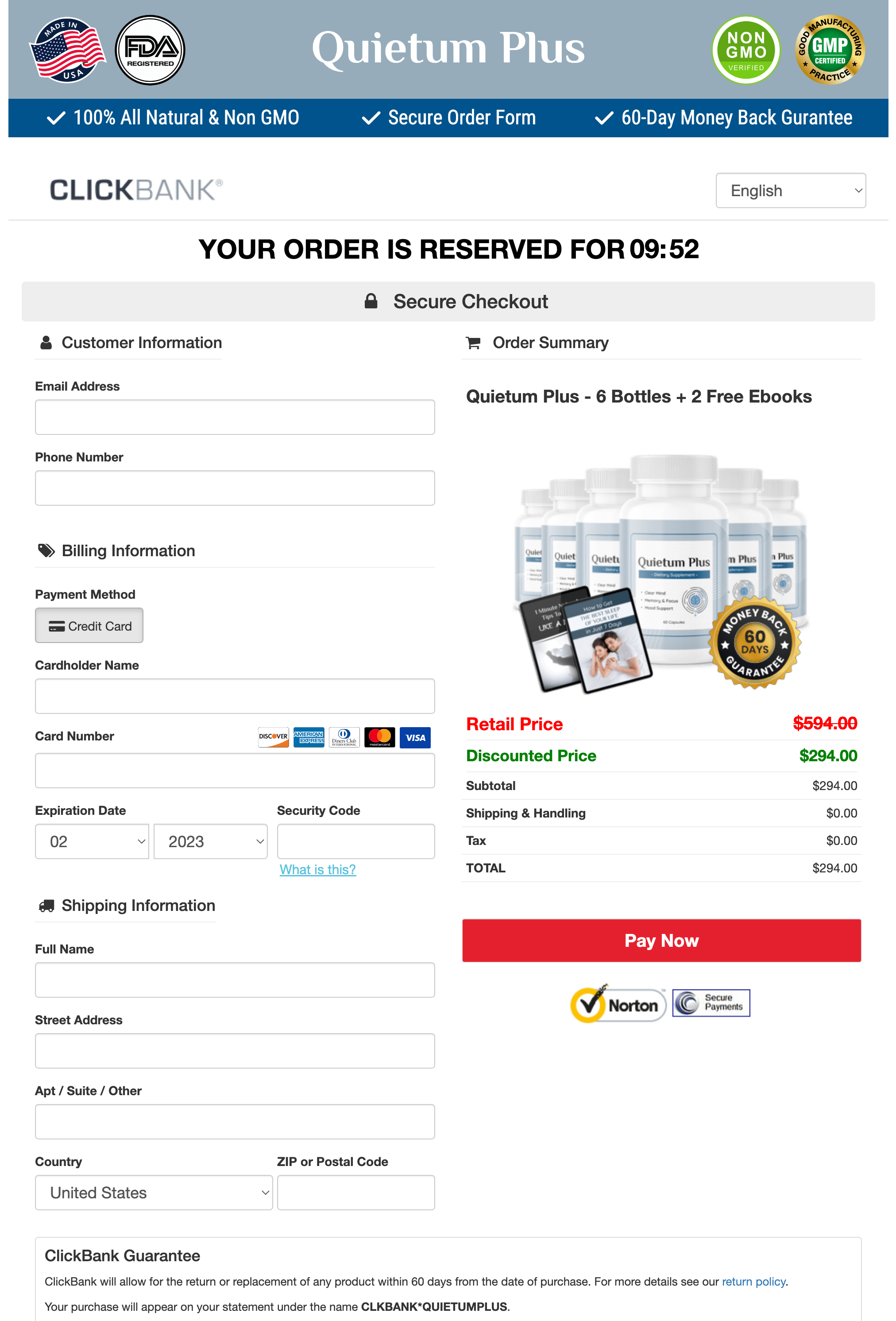 Quietum Plus - Order Page